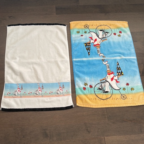 Kitchen Linen Towel Set Chef Design Cartoons Art Colorful - Picture 4 of 7